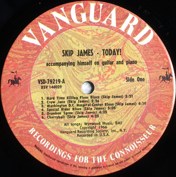 Skip James - Skip James Today! (LP, Album, RE, Pit)