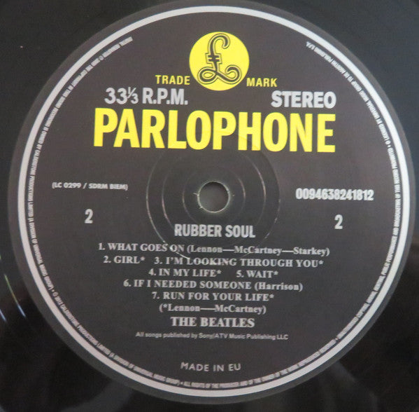 The Beatles - Rubber Soul (LP, Album, RE, RM, RP, 180)