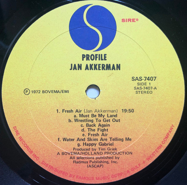 Jan Akkerman - Profile (LP, Album)