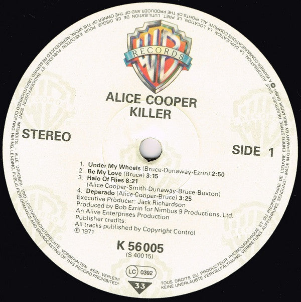 Alice Cooper - Killer (LP, Album, RE)