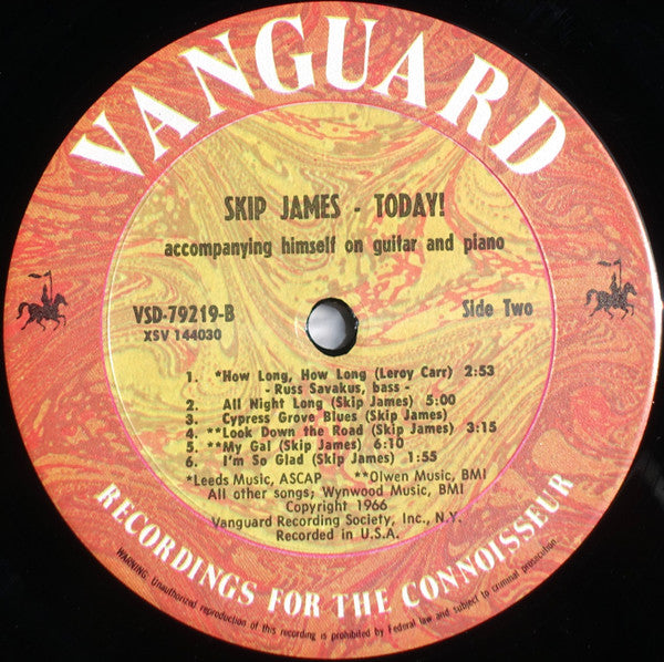 Skip James - Skip James Today! (LP, Album, RE, Pit)