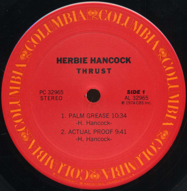 Herbie Hancock - Thrust (LP, Album, Pit)