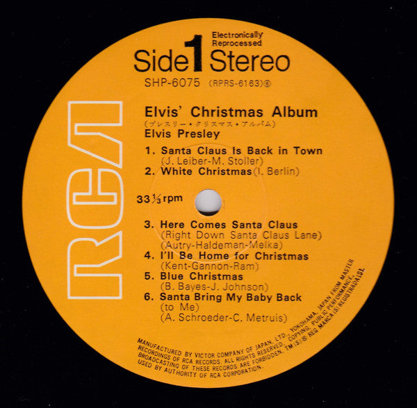 Elvis Presley - Elvis’ Christmas Album (LP, Album, RE)