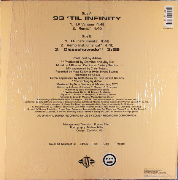 Souls Of Mischief - 93 'Til Infinity (12"")