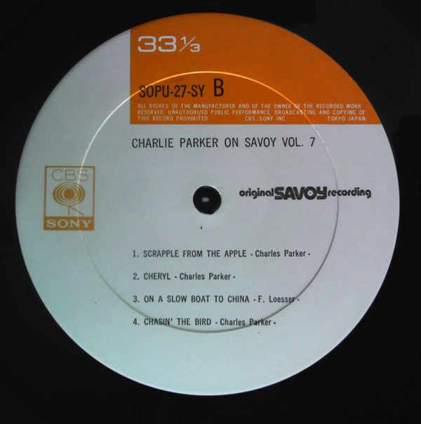 Charlie Parker - Charlie Parker On Savoy Vol. 7 (LP, Comp, Mono, RE)