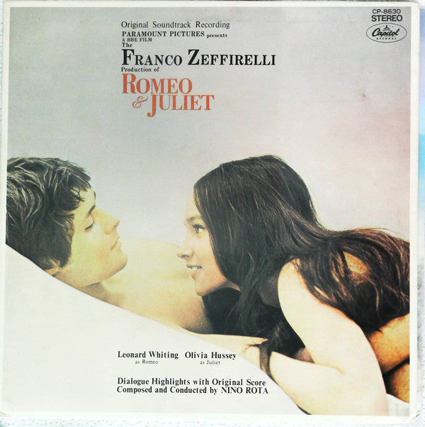 Nino Rota - ロミオとジュリエット = Romeo & Juliet (LP, Album, RE)