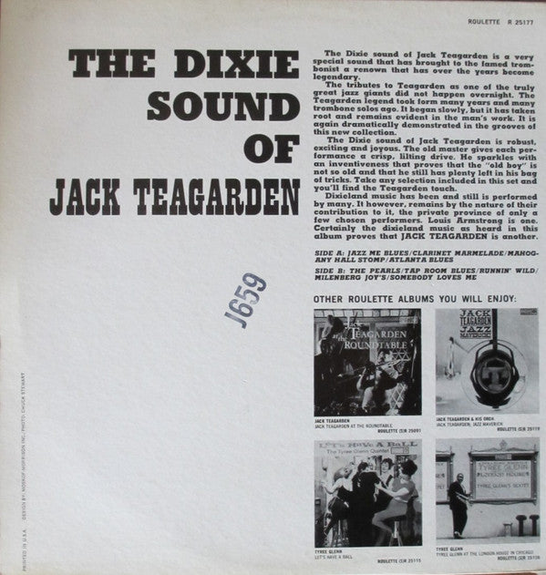 Jack Teagarden - The Dixie Sound Of Jack Teagarden (LP, Album, Mono)