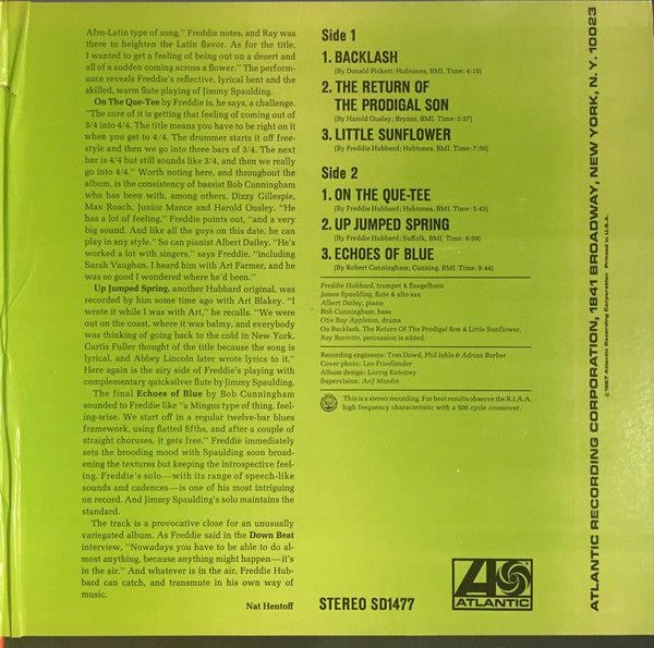 Freddie Hubbard - Backlash (LP, Album, RE, Gat)
