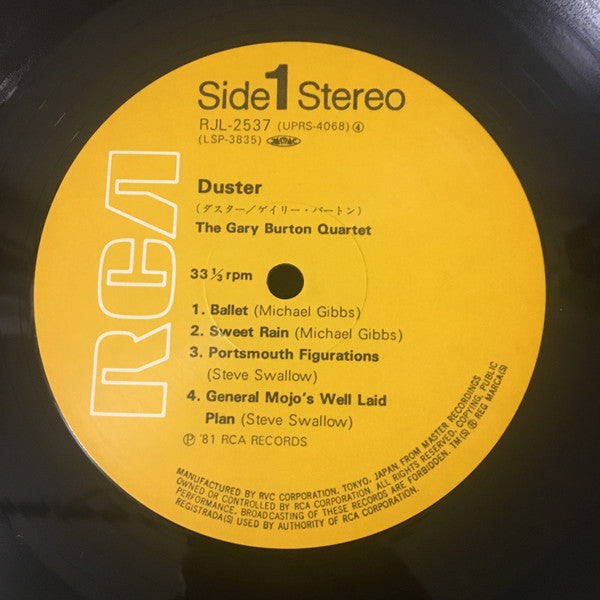 Gary Burton Quartet - Duster (LP, Album, RE)