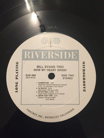 Bill Evans Trio* - How My Heart Sings (LP, Album, RE, RM)