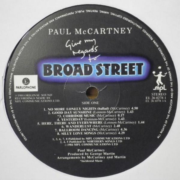 Paul McCartney - Give My Regards To Broad Street (LP, Album)