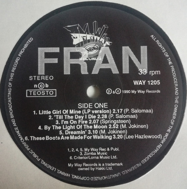 Francine - Fire (LP, Album)