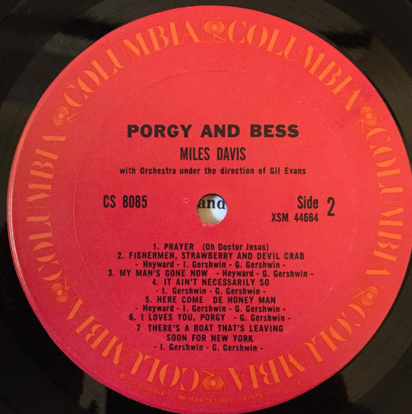 Miles Davis - Porgy And Bess (LP, Album, RE, Ter)