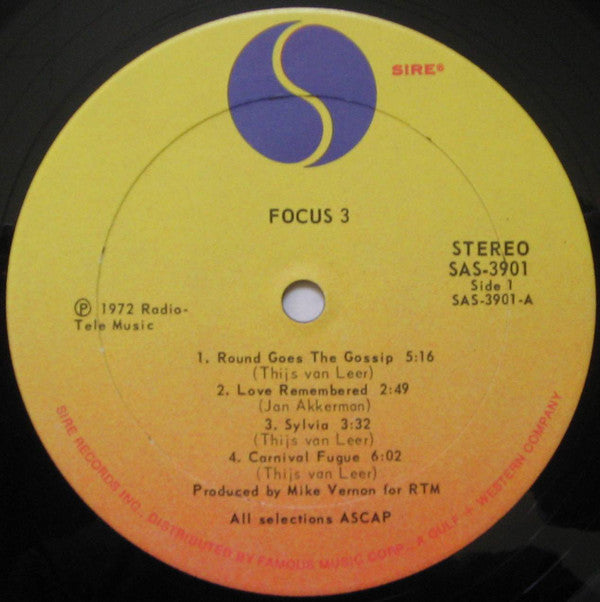 Focus (2) - Focus 3 (2xLP, Album, Phi)