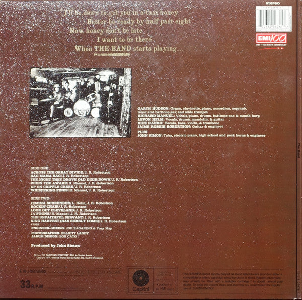 The Band - The Band (LP, Album, Ltd, RE, 180)