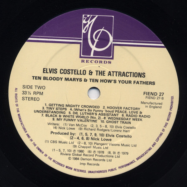 Elvis Costello & The Attractions - Ten Bloody Marys & Ten How's You...