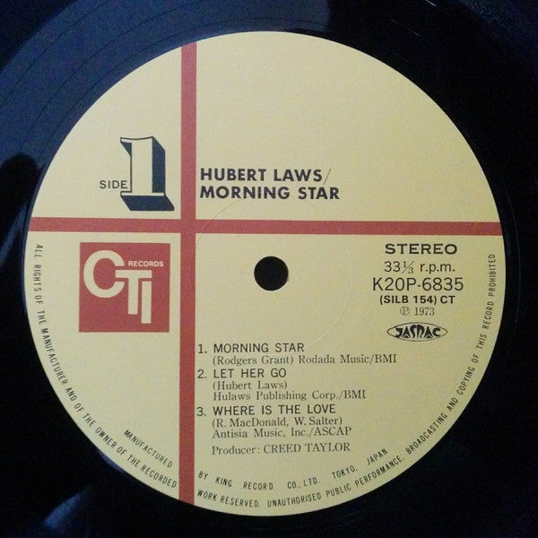 Hubert Laws - Morning Star (LP, Album, RE)
