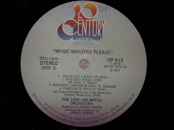 Love Unlimited Orchestra - Music Maestro Please (LP, Album)