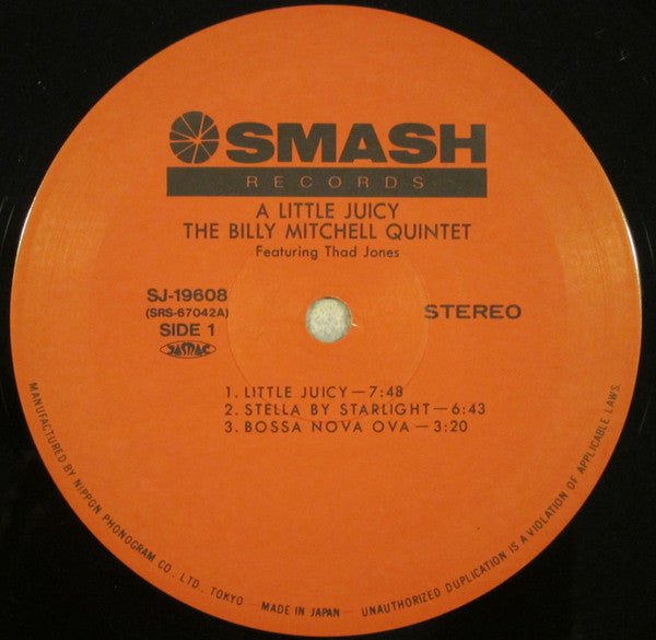 The Billy Mitchell Quintet Feat. Thad Jones - A Little Juicy (LP)