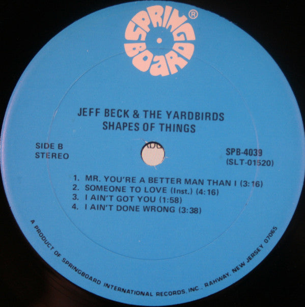 Jeff Beck And The Yardbirds - Shapes Of Things (LP, Comp)