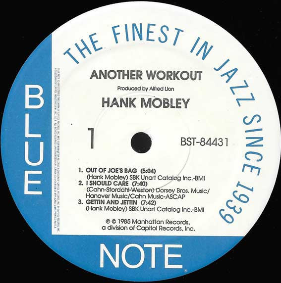 Hank Mobley - Another Workout (LP, Album)