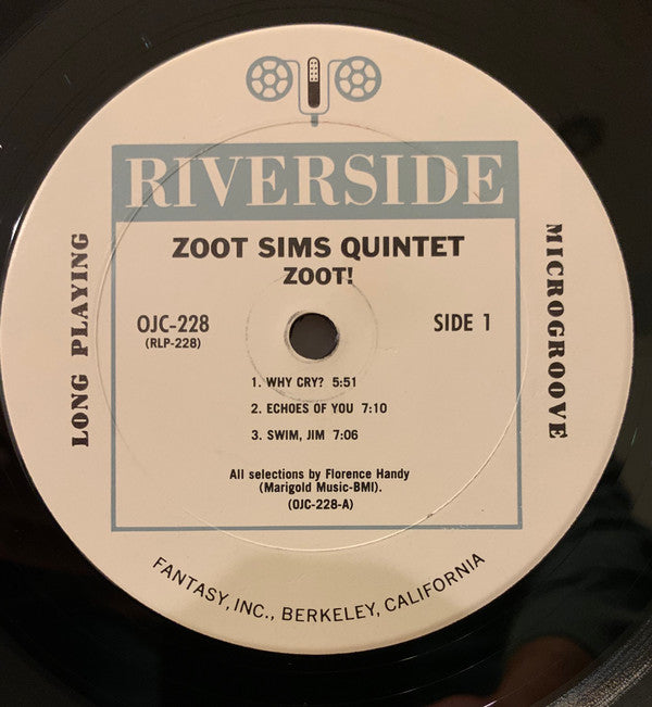 The Zoot Sims Quintet - Zoot! (LP, Album, RE)