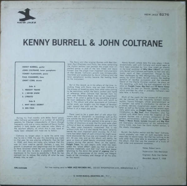 Kenny Burrell - Kenny Burrell & John Coltrane(LP, Album, Mono, RE)