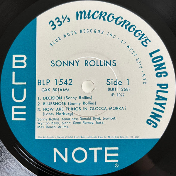 Sonny Rollins - Sonny Rollins Volume 1 = ソニー・ロリンズ 第1集(LP, Album, Mo...