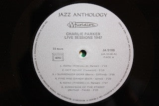 Charlie Parker - Live Sessions 1947 (LP, Comp, RE)