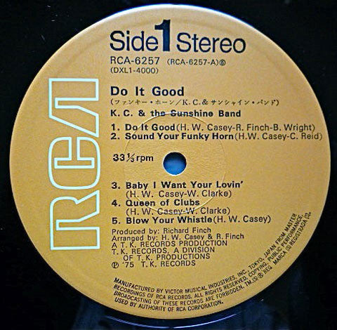 KC & The Sunshine Band - Do It Good (LP, Album)