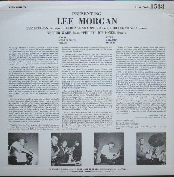 Lee Morgan - Indeed! (LP, Album, Mono, RE)