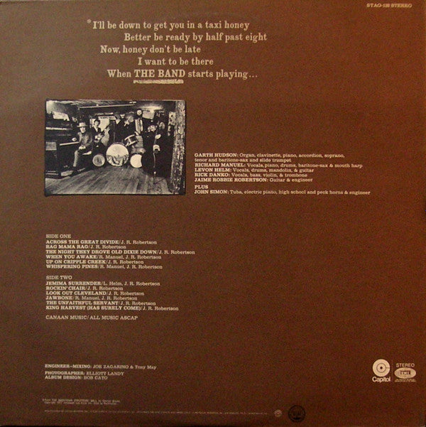 The Band - The Band (LP, Album, RE, Los)