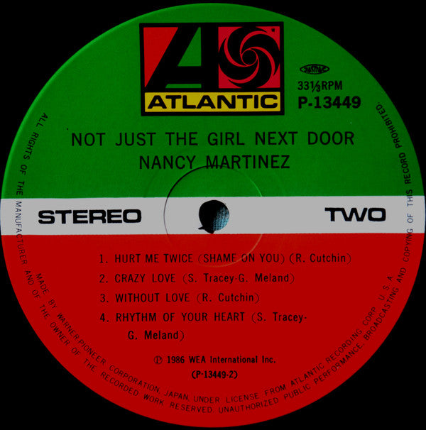 Nancy Martinez - Not Just The Girl Next Door (LP, Album)