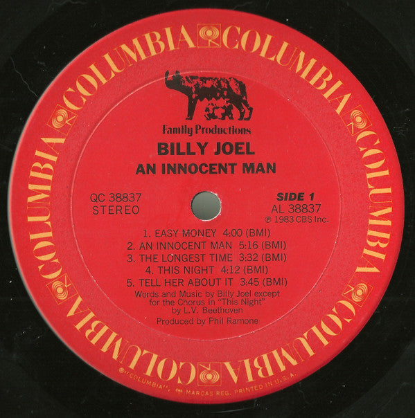 Billy Joel - An Innocent Man (LP, Album, Pit)