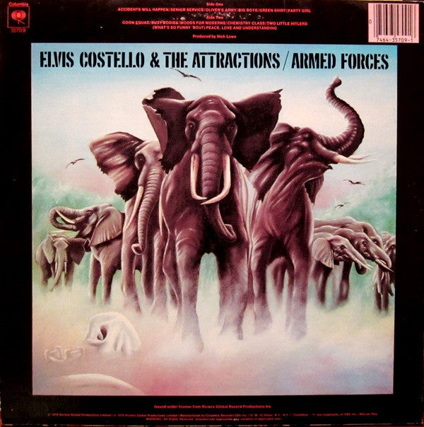 Elvis Costello And The Attractions* - Armed Forces (LP, Album, San)