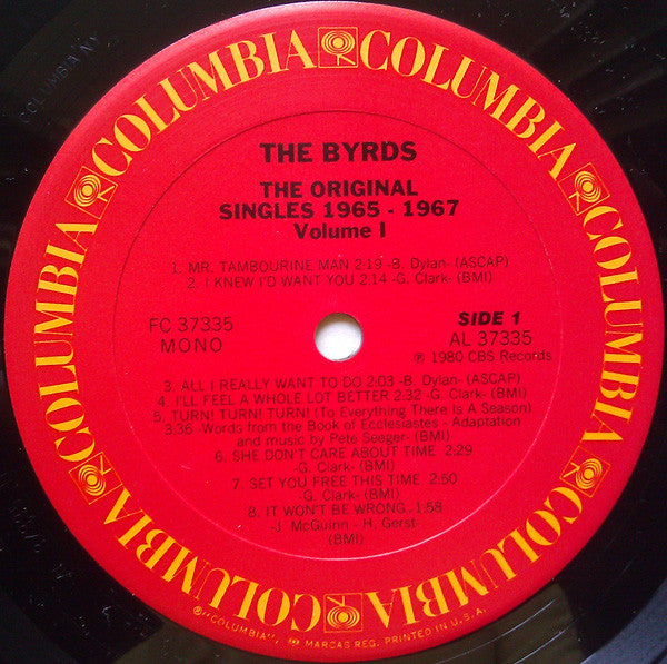 The Byrds - The Original Singles 1965-1967 Volume 1 (LP, Comp, Mono)