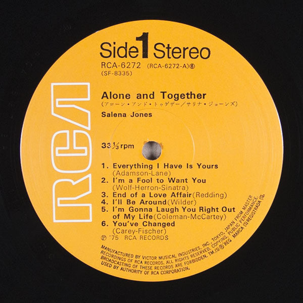 Salena Jones - Alone & Together (LP, Album)