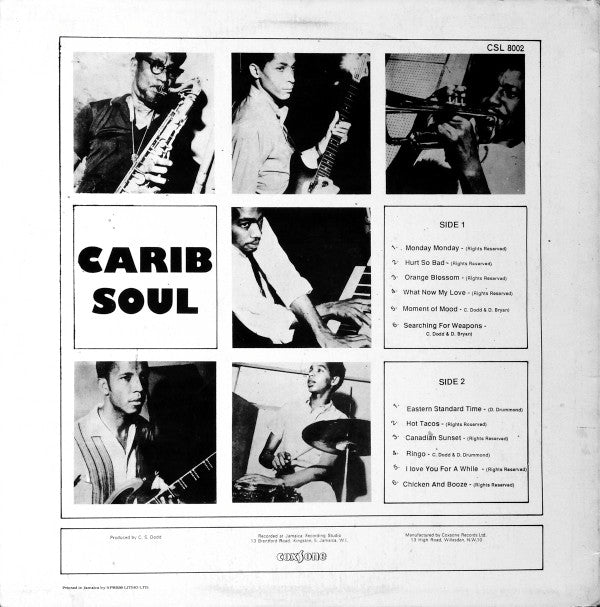 The Soul Bros.* - Carib Soul (LP, Album, RE)