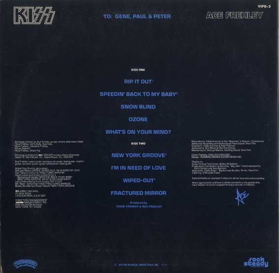 Kiss, Ace Frehley - Ace Frehley (LP, Album, Pic)