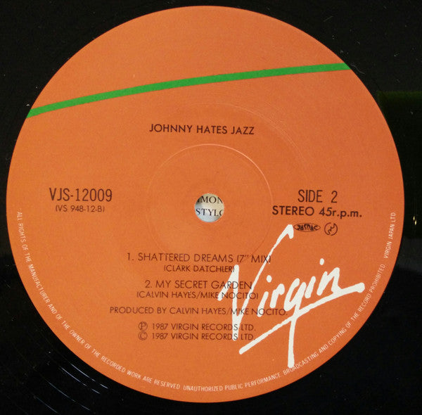 Johnny Hates Jazz - Shattered Dreams (Extended Mix) (12"")