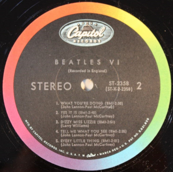 The Beatles - Beatles VI (LP, Album, Scr)