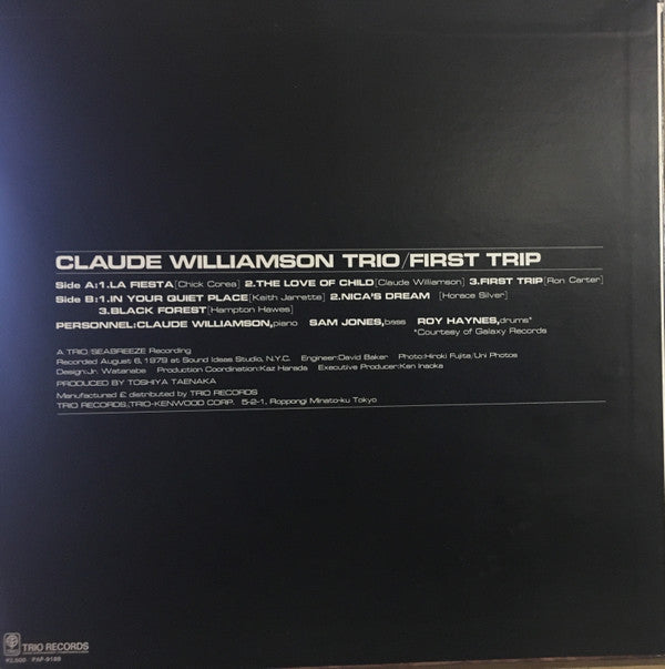 Claude Williamson Trio* - First Trip (LP, Album)