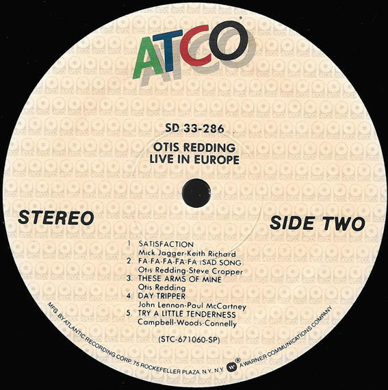 Otis Redding - Otis Redding Live In Europe (LP, Album, RE, SP )