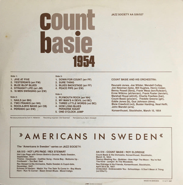 Count Basie - Count Basie 1954 (2xLP, Gat)