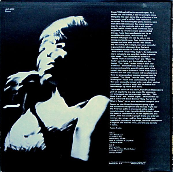 Dinah Washington - The Finer Dinah (LP, Comp)