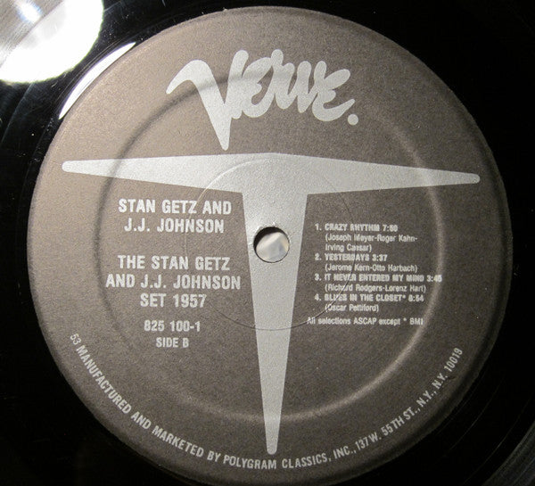 Stan Getz, J.J. Johnson - Jazz At The Philharmonic Set 1957 (LP, RE)