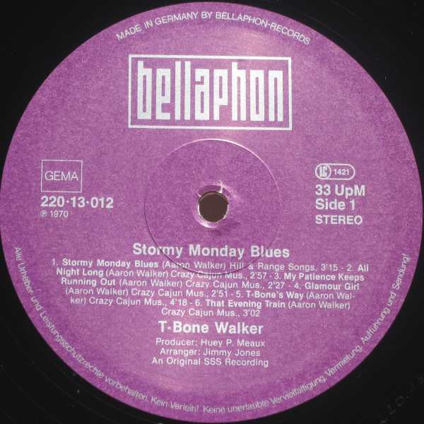 T-Bone Walker - Stormy Monday Blues (LP, Album, RE)