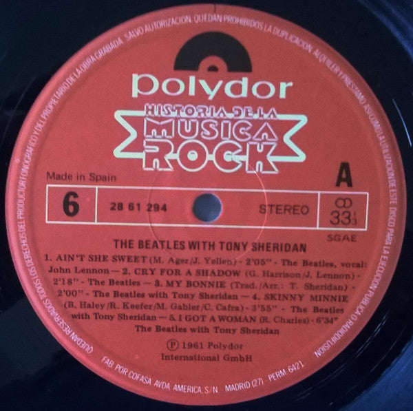 The Beatles - The Beatles With Tony Sheridan(LP, Comp, RE)