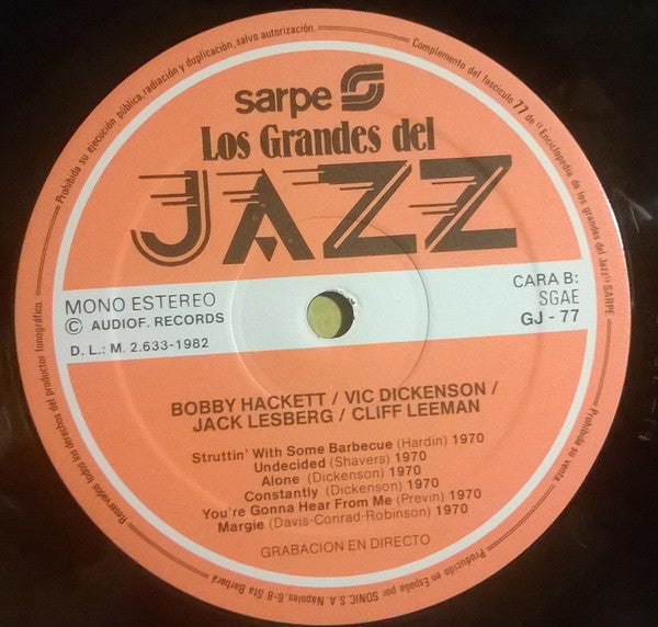 Bobby Hackett - Los Grandes Del Jazz 77(LP)