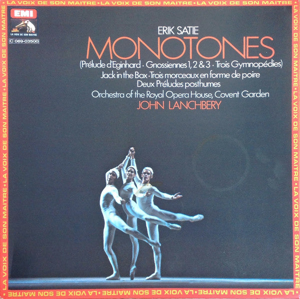 Erik Satie - John Lanchbery - Monotones (LP, Album, Gat)